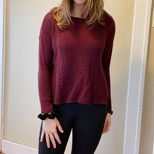 Burgundy American Eagle sweater